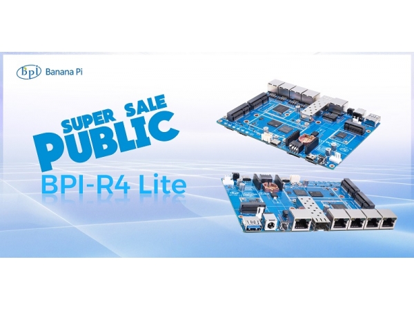 Banana Pi BPI-R4 Lite MediaTek MT7987A Open Source Router board public sale