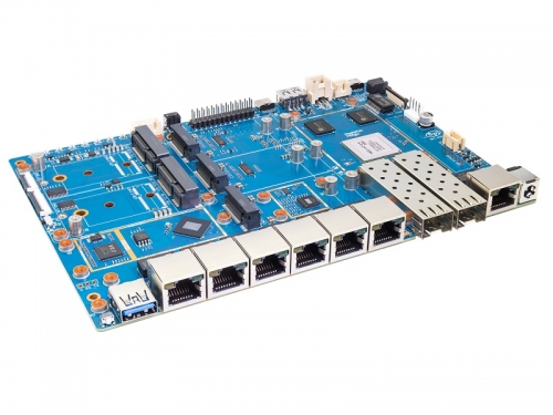 Banana Pi BPI-R4 Pro Wifi 7 Router board with MTK MT7988A ,8G RAM and 8G eMMC,2 x 10G SFP+/RJ45